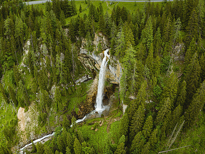 Der Johanneswasserfall in der Nähe der Gnadenalm