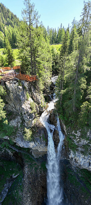 Der Johanneswasserfall in der NÃ¤he der Gnadenalm